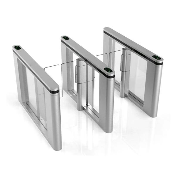 IP54 Bi Directional RFID Flap Security Gate For Conroling Safty