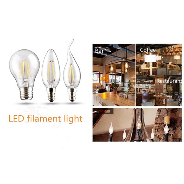 Ornamental led filament bulbs globe light filament LED 5watt decoration lighting