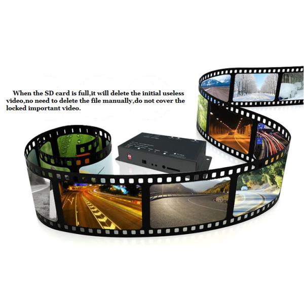 HD 2 Channel Mobile DVR Driving Recorder Support Starlight Night Vision Camera