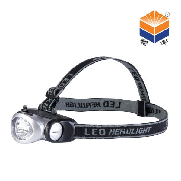 camping 5 led projector headlight battery reading explosion proof safety headlamp in ABS material