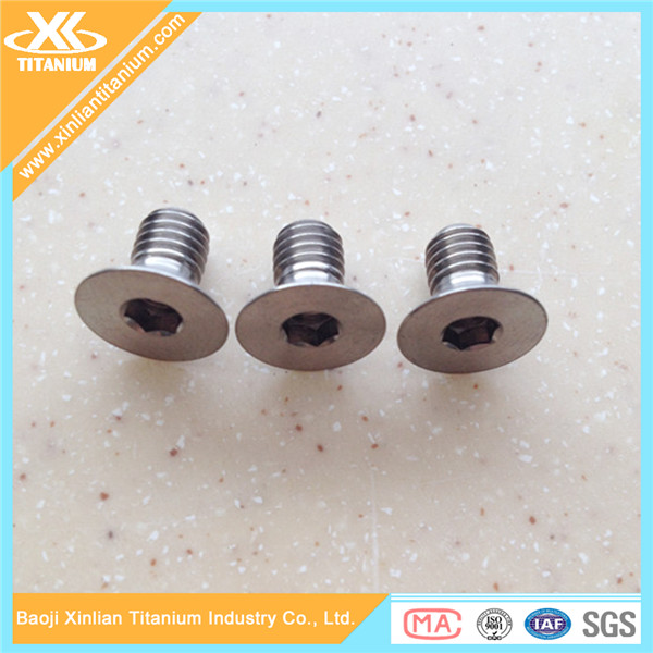Buy cheap High Precision M3 Pure Titanium Hex Socket Flat Head Screws product