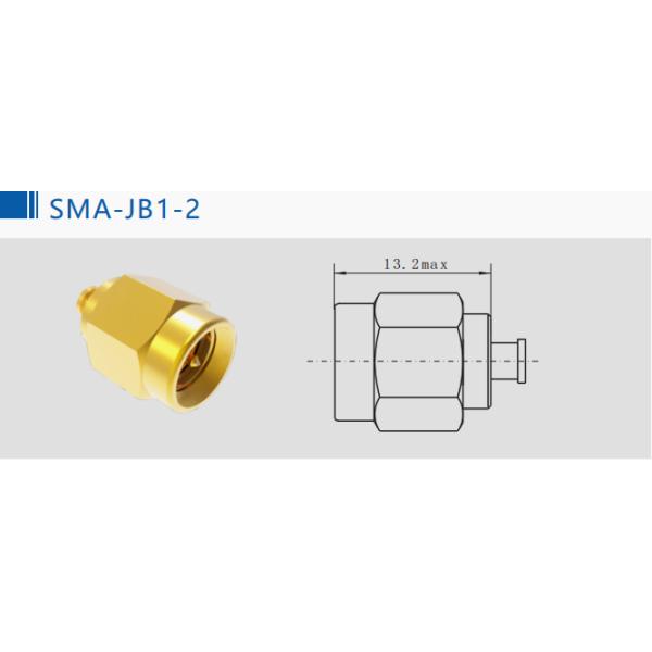 18Ghz Golden SMA Straight RF Coaxial/Cable Connector 50Ohm For Antenna