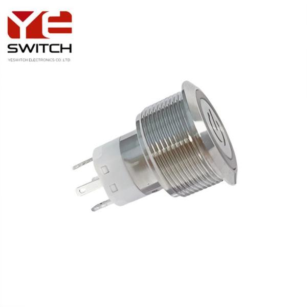 16A High Current Metal Push Button Switch IP67 Steel Push Button With Illuminated