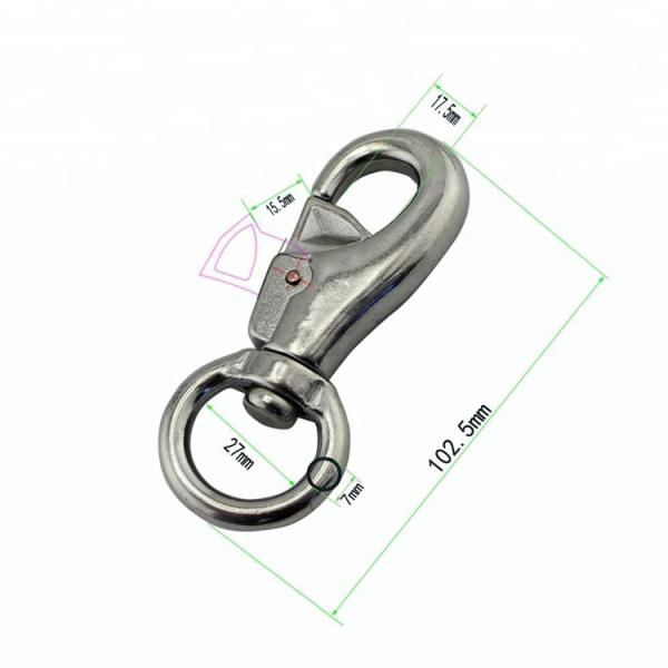 Heavy Industry Stainless Steel Bull Eye Swivel Single Snap Hook Marine Grade