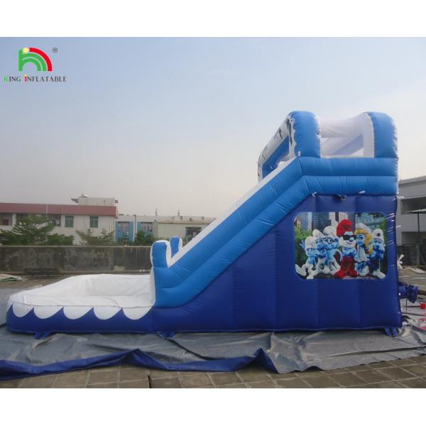 Commercial Water Slide Inflatable Kids Outdoor Double Lane Inflatable Water Slides With Pools