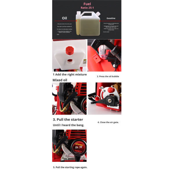 Backpack Two-Stroke Gasoline Sprayer HK-KPS797 Agricultural Spraying Machine Pesticide Disinfection High Pressure Sprayer