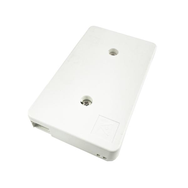 ABS 2-Cores Plastic Fiber Optic Faceplate Socket Panel For Indoor FTTX Network