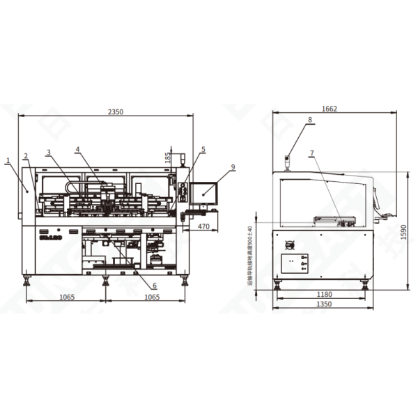 High Precision High Speed SMT Fully Automatic Solder Paste Printer for Production Line