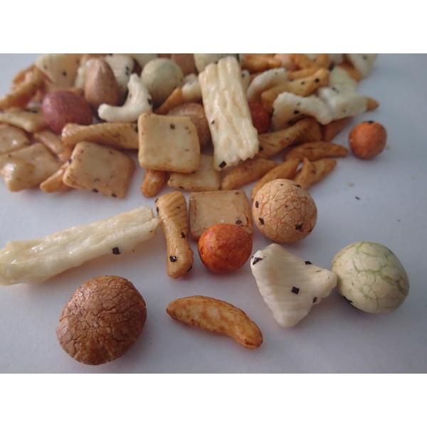 Starch Japanese Baked Rice Crackers Rice Cracker Mix With Coated Peanuts