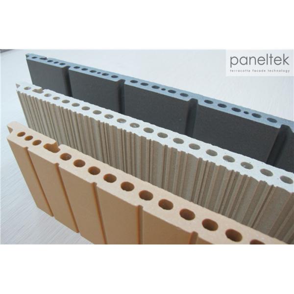Textured External Wall Cladding Terracotta Panel System 300 - 1500mm Length