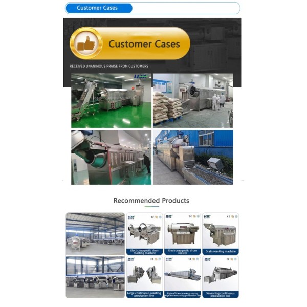 304 Stainless Steel Automatic Nut Roasting Production Line For Peanut Walnut Almond Cashew