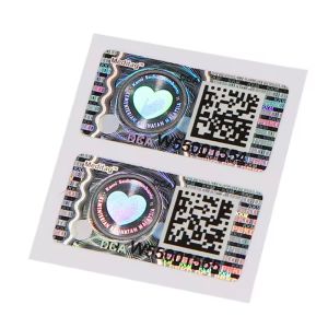 Glossy Finish Anti Counterfeiting Label With Permanent Waterproof Adhesive