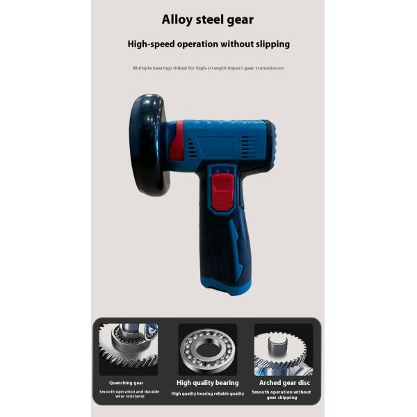 Cisivis 3-Inch Cordless Brushless Angle Grinder 115mm Disc Industrial Grade 2000mAh Battery Powered Cutting & Polishing Tool