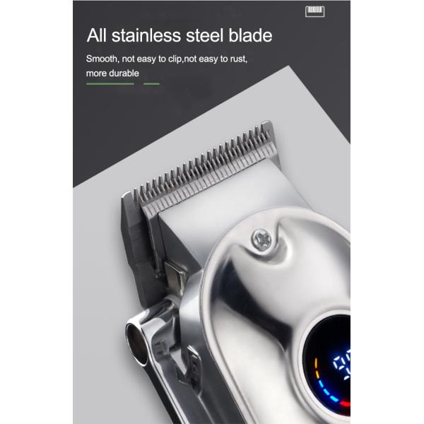 100% Waterproof Cordless Pro Home Barber Kit LED Display for Men