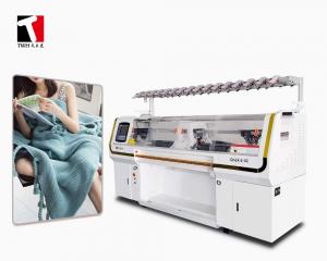 Buy cheap 100 Inch 14G Cotton Blanket Knitting Machine with Double System product