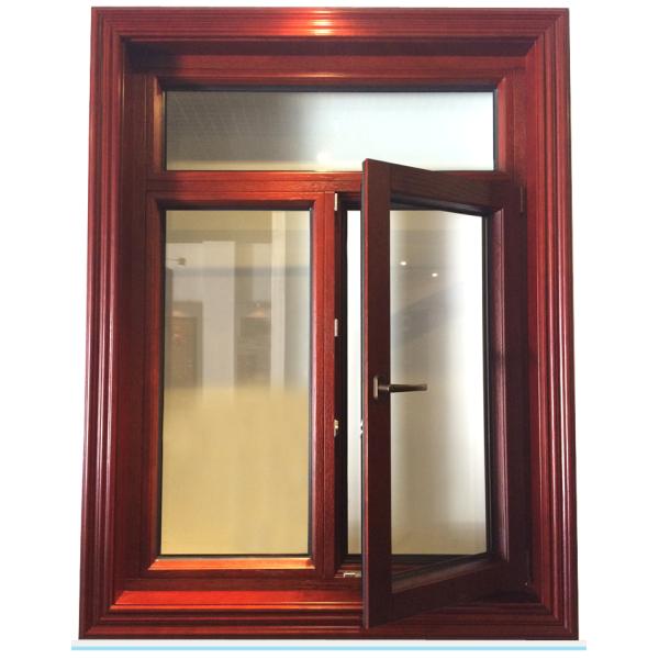 China Manufacture Aluminum Casement Windows For House With Ce Certified Solid Wooden Window