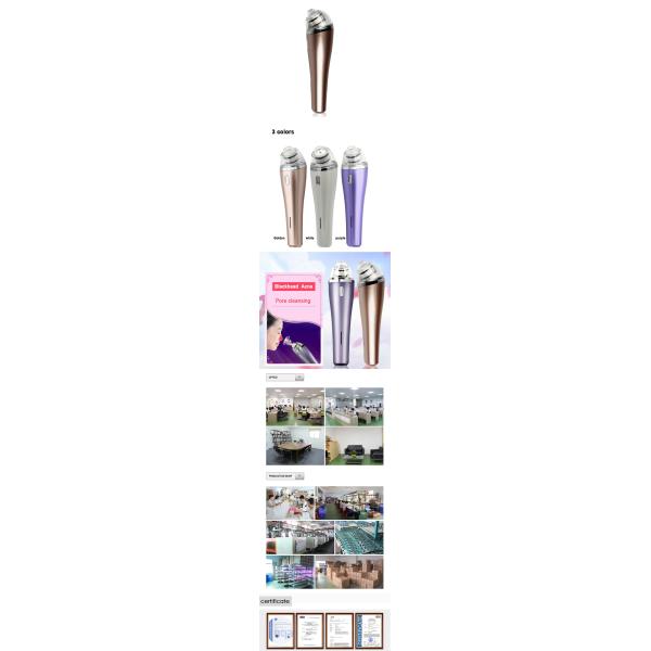 Facial Pore Cleaner Blackhead Remover Vacuum Suction Diamond Dermabrasion Device