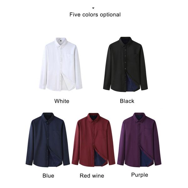 Viscose/Polyester/Spandex Blend Latest Formal Long Sleeve Dress Shirt for Business Men