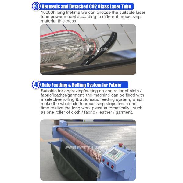 120 W / 150W Co2 Laser Engraving Cutting Machine Auto Feeding System