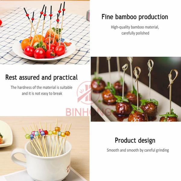 Handmade Easily Cleaned 9cm Beaded Toothpicks