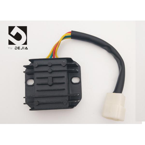Motorcycle 12v Voltage Regulator Rectifier 4 Wire Adapted 8 Windings Stator