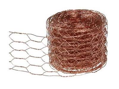 Arts Crafts Sculptures Copper Woven Wire Mesh 2 Inches 1 Inches Openning
