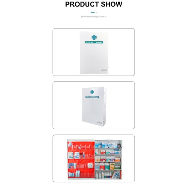 White Steel Empty First Aid Kit Boxes First Aid Case
