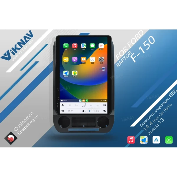 VIKNAV 14.4 " Android Car Radio For Ford F250 F350 F450 2015-2020 Carplay Android Auto