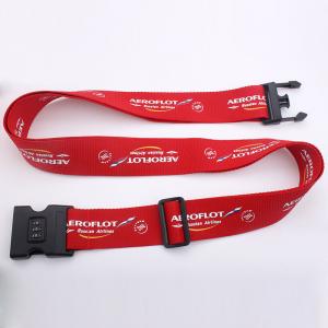 Buy cheap Red Polyester Sublimation Personalised Luggage Straps With Various Accessories product