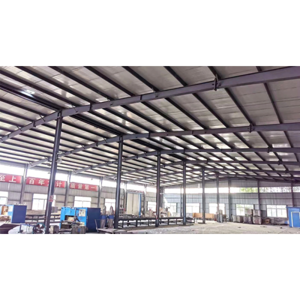 Fireproof Steel Structure Warehouse with 4-12 Meters Height and Customizable Span for Industrial Use