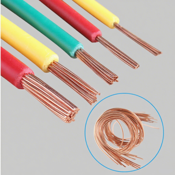 BVR 450V 16A Stranded Copper Grounding Wire Cable 25mm2 Green Yellow