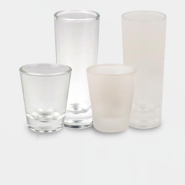 Customizable Sublimation Shot Glass Blanks 1.5oz 3oz For Sublimation Printing