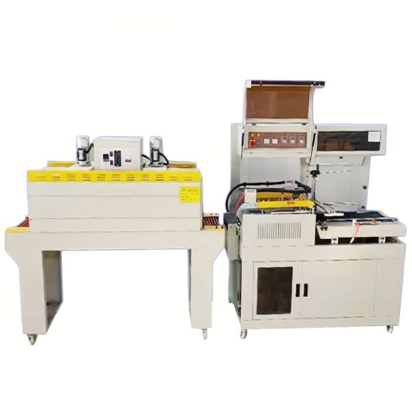 L Type Shrink Tunnel Machine Fully Automatic Shrink Wrap Packaging Equipment 220V 50Hz