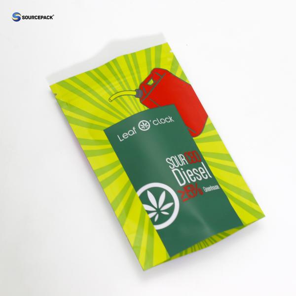 Custom Digital Print Candy Bar Smellproof Packaging Ziplock Pouches With Logo Customizable