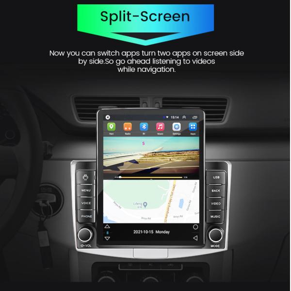 Split Screen Function Universal Car MP5 Player for 9.7 inch Android Navigation Screen