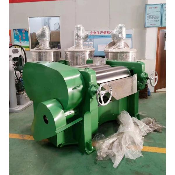 Printing Ink 3 Roll Mill / Triple Roll Mill Machine 810mm / 1000mm Length 380V 50Hz