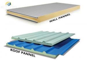 Buy cheap Insulated metal sandwich panel pre coated with PU sandwich wall/roof panel product