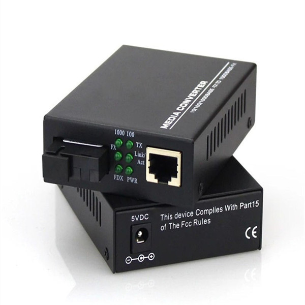 10/100M Bidi RJ45 SC 20Km Fiber Optic Media Converter / Single Mode Fiber Converter