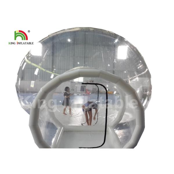 6m Diameter Transparent Inflatable Bubble Tent With Tunnel For Outdoor Camping Rent