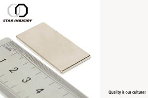 Buy cheap Thin Neodymium Permanent Magnets N52 Grade Neodymium Magnet 40 x 20 x 2mm product