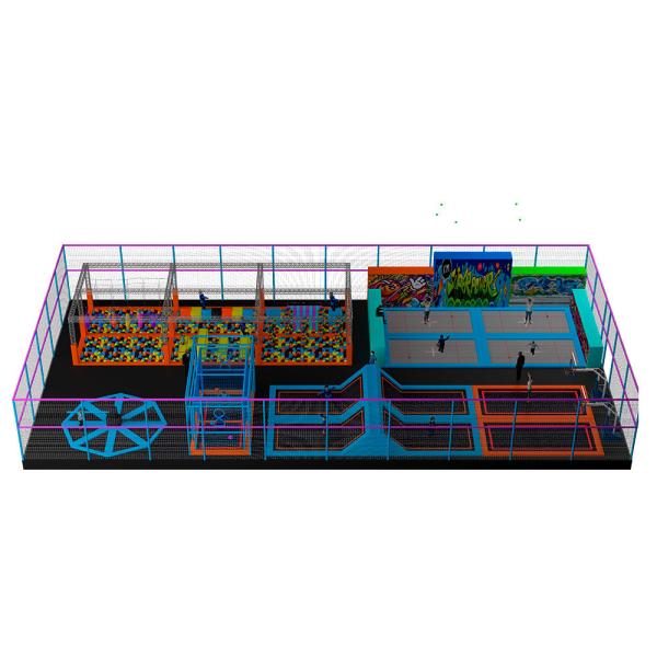 Galvanized Steel Pipes Soft Indoor Playground Wood Innermost Jumping Castle