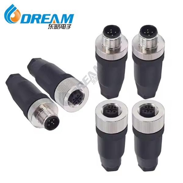 Aviation Connector Plug 5 Pin Thread Male Socket Panel Aviation Wire Connector IP67 M12 5 Pin Circular Aviation Connector Plug