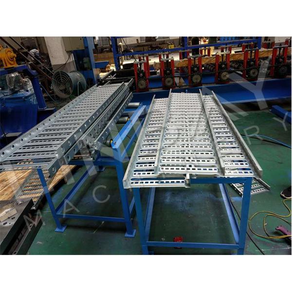 Galvanized Steel Perforated Cable Tray Roll Forming Machine Chain Drive Automatic