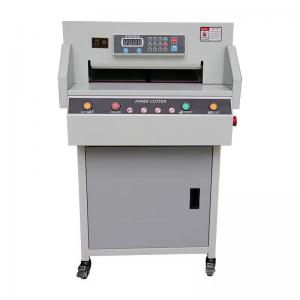 Buy cheap Electric Paper Cutter Guillotine A3 Cutting Size 40-450mm with 40mm Cutting Thickness product