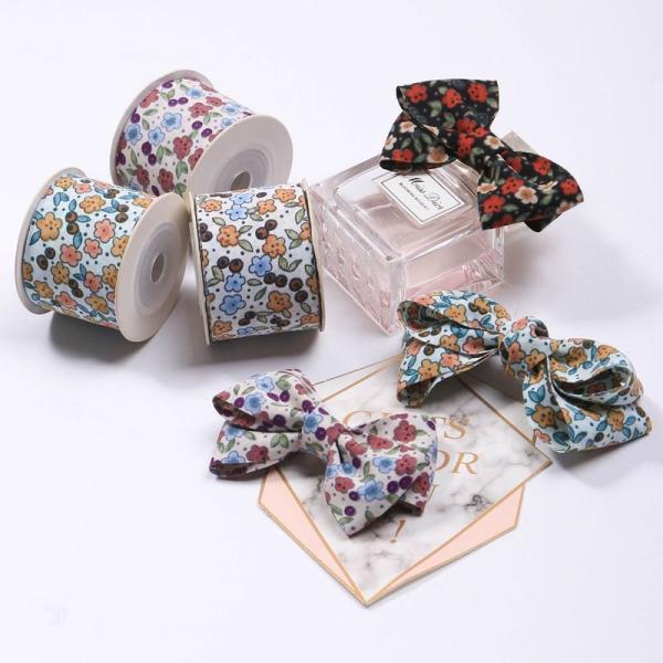Personalized Eco Friendly 25mm Branded Fabric Tape Roll OEM/ODM Service Printed Pattern Ribbon
