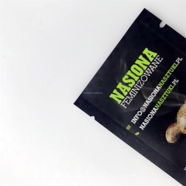 Plastic Custom Weed Packaging Heat Sealing Smell Proof Zipper