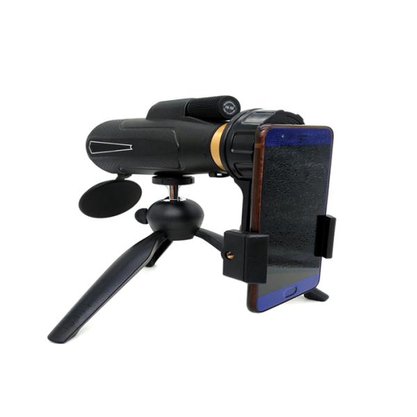 Black Universal Compact High Definition Monocular Telescope With Tripod
