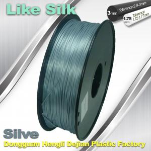 China Polymer Composites 3d Printer filament  1.75 / 3.0 mm  ,Imitation Like Silk Filament ,High Gloss on sale