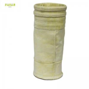China 850gsm Fiberglass Needled Felt Filter Bag For Lime Kilns Filtration Dust Collection on sale