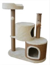 Bottom Plat Multi Level Cat Scratching Post 49X49X82cm Size Various Shape